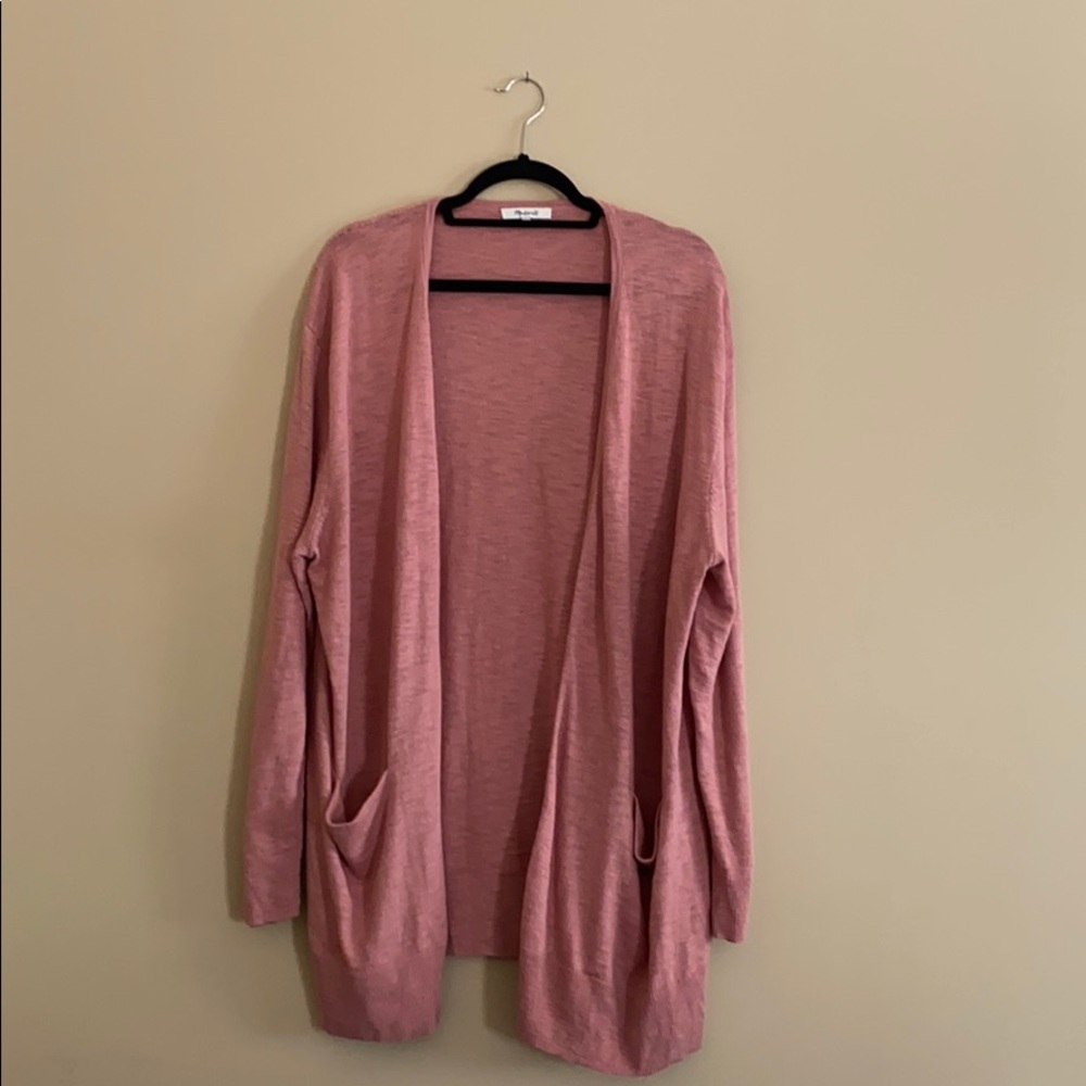 Oversized Blush Cardigan